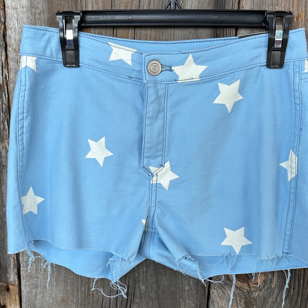 Rock & Roll Denim Blue Star-Patterned Women's Shorts